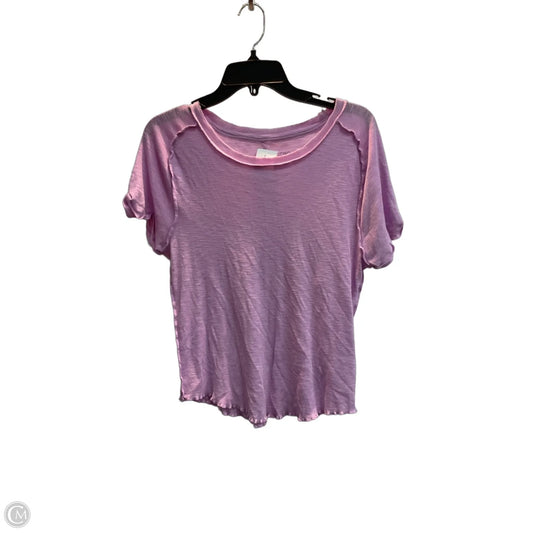 Top Short Sleeve By Pilcro In Pink, Size: M