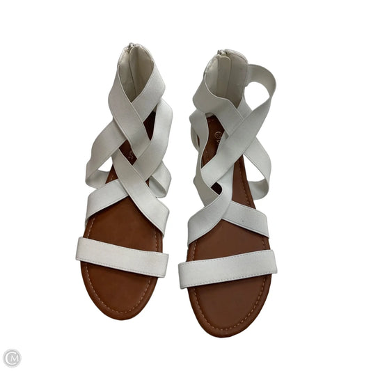 Sandals Flats By Dream Pairs In White, Size: 10