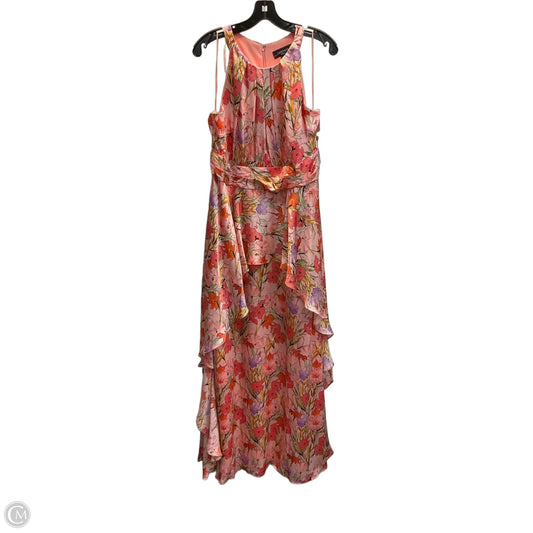 Dress Party Long By R And M Richards In Floral Print, Size: Xl