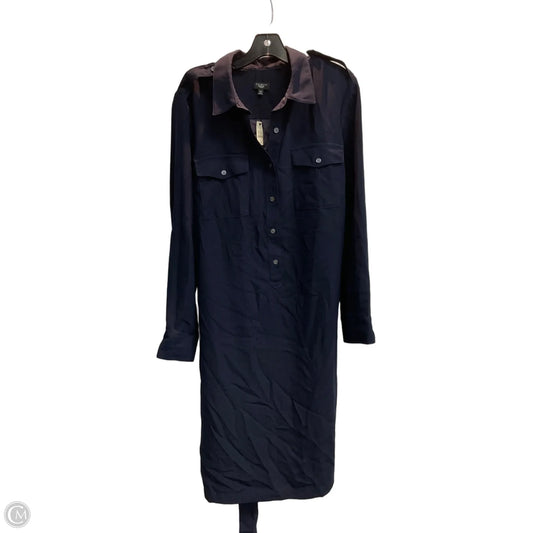 Dress Casual Midi By Talbots In Navy, Size: Xl