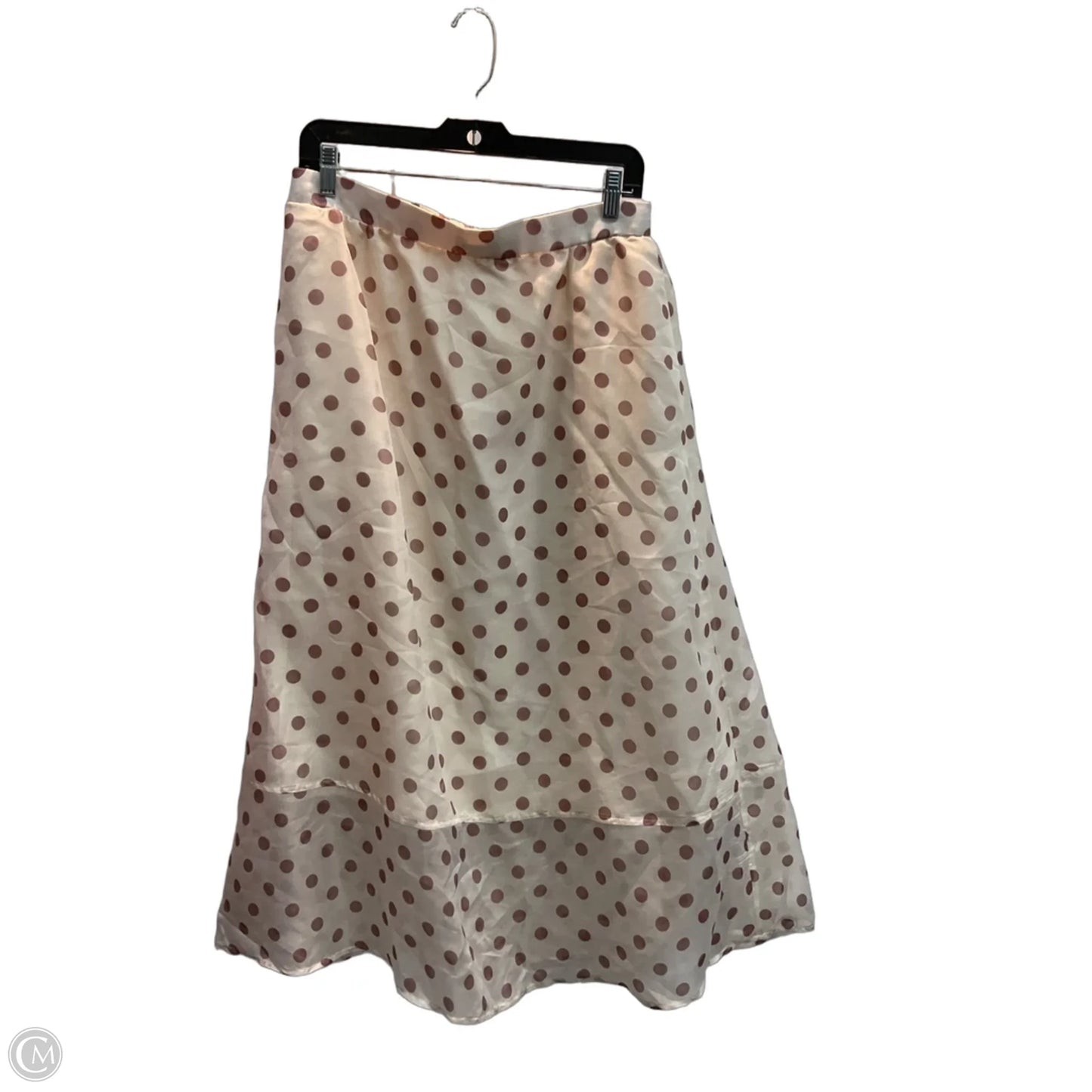 Skirt Maxi By Melloday In Polkadot Pattern, Size: L