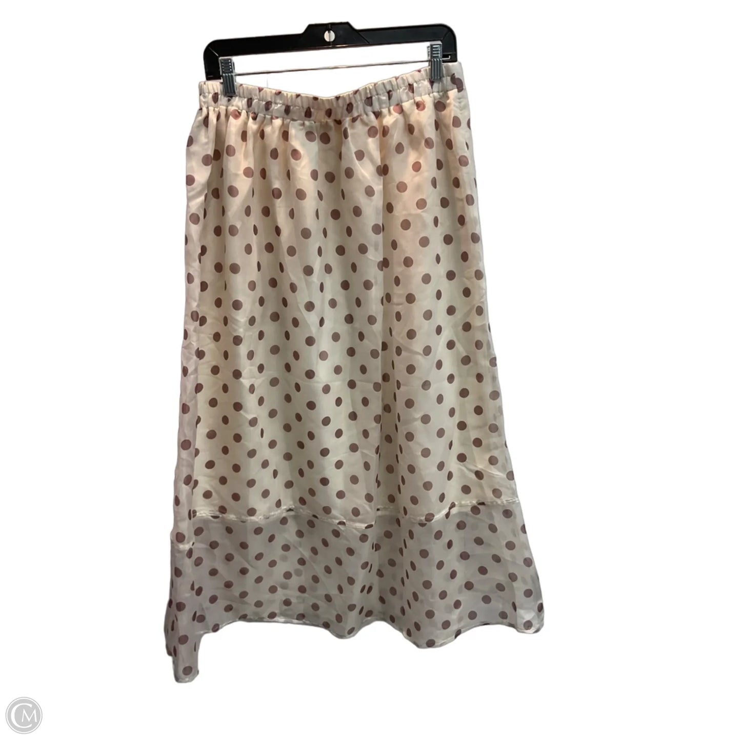 Skirt Maxi By Melloday In Polkadot Pattern, Size: L