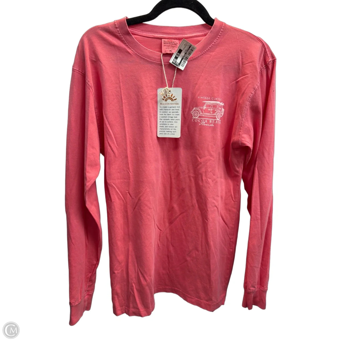 Top Long Sleeve Basic By Clothes Mentor In Pink, Size: M