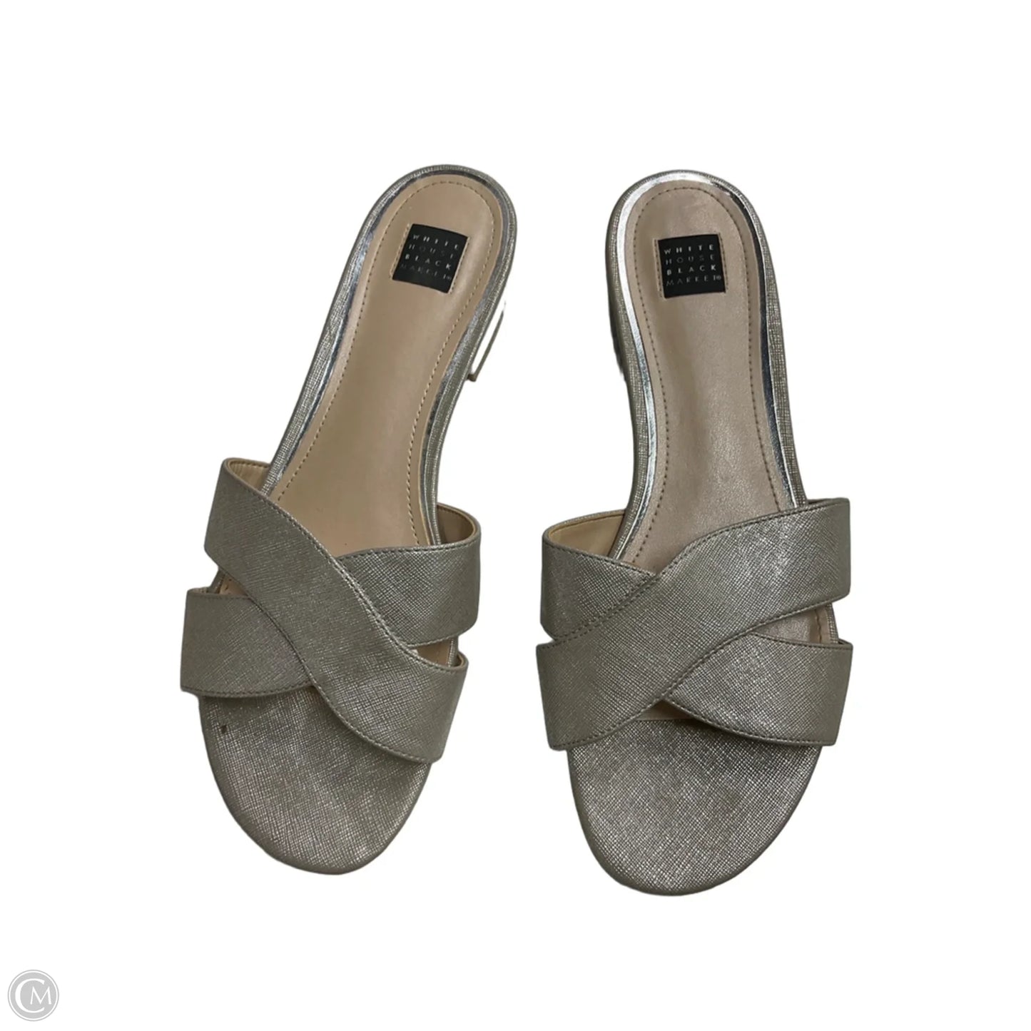 Sandals Flats By White House Black Market In Gold, Size: 8.5