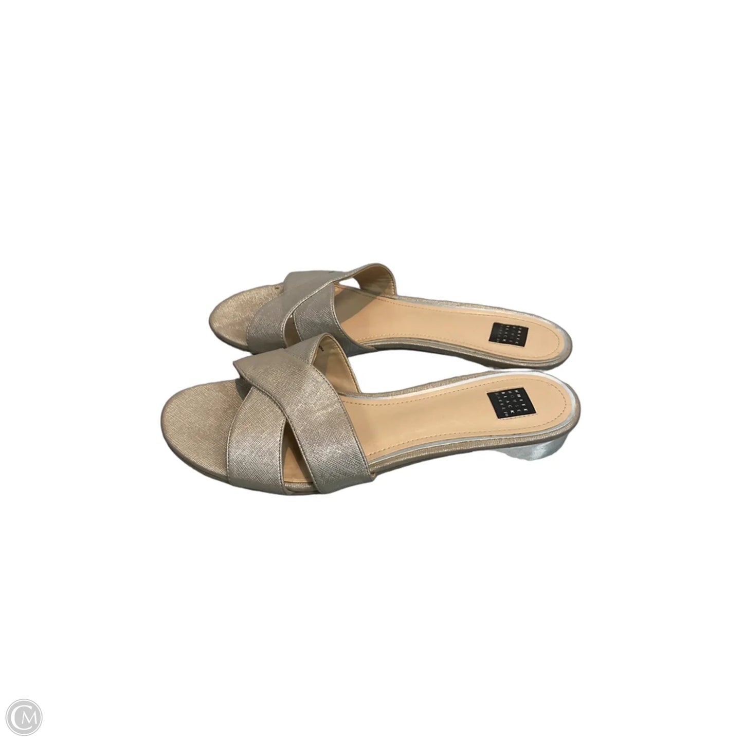 Sandals Flats By White House Black Market In Gold, Size: 8.5