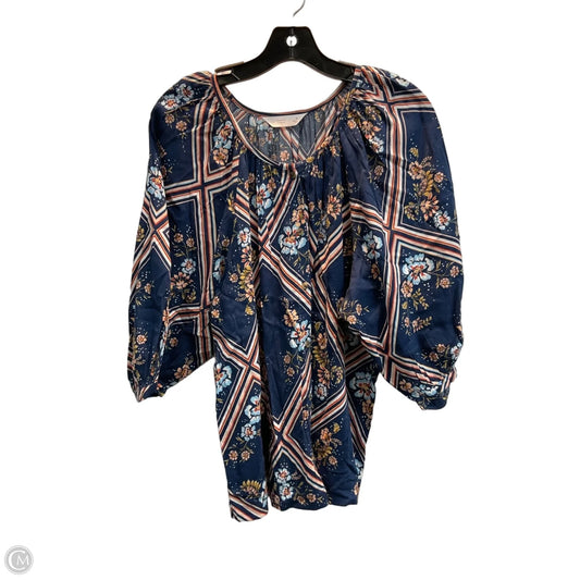 Top Short Sleeve By Lc Lauren Conrad In Floral Print, Size: S