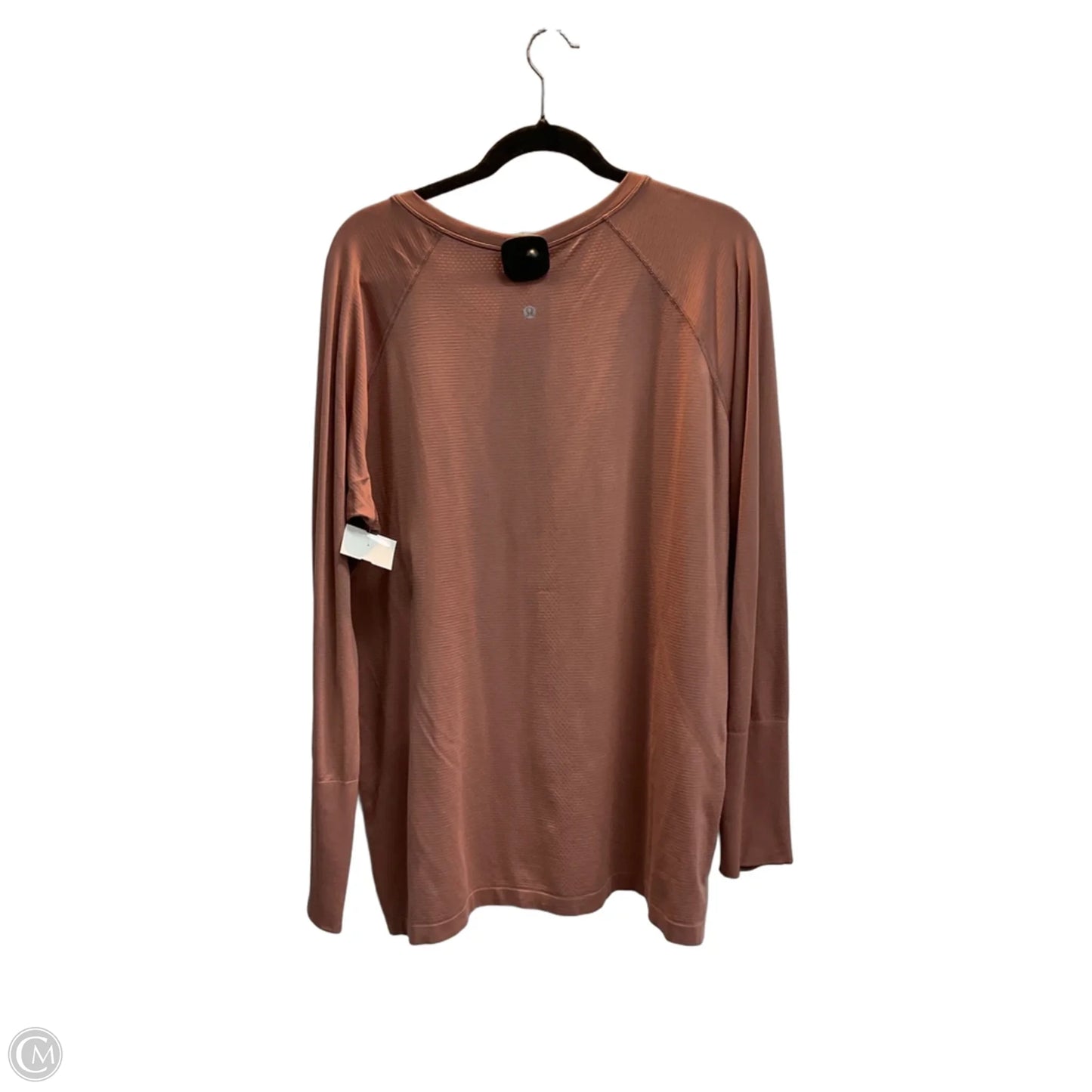 Athletic Top Long Sleeve Crewneck By Lululemon In Pink, Size: 1x