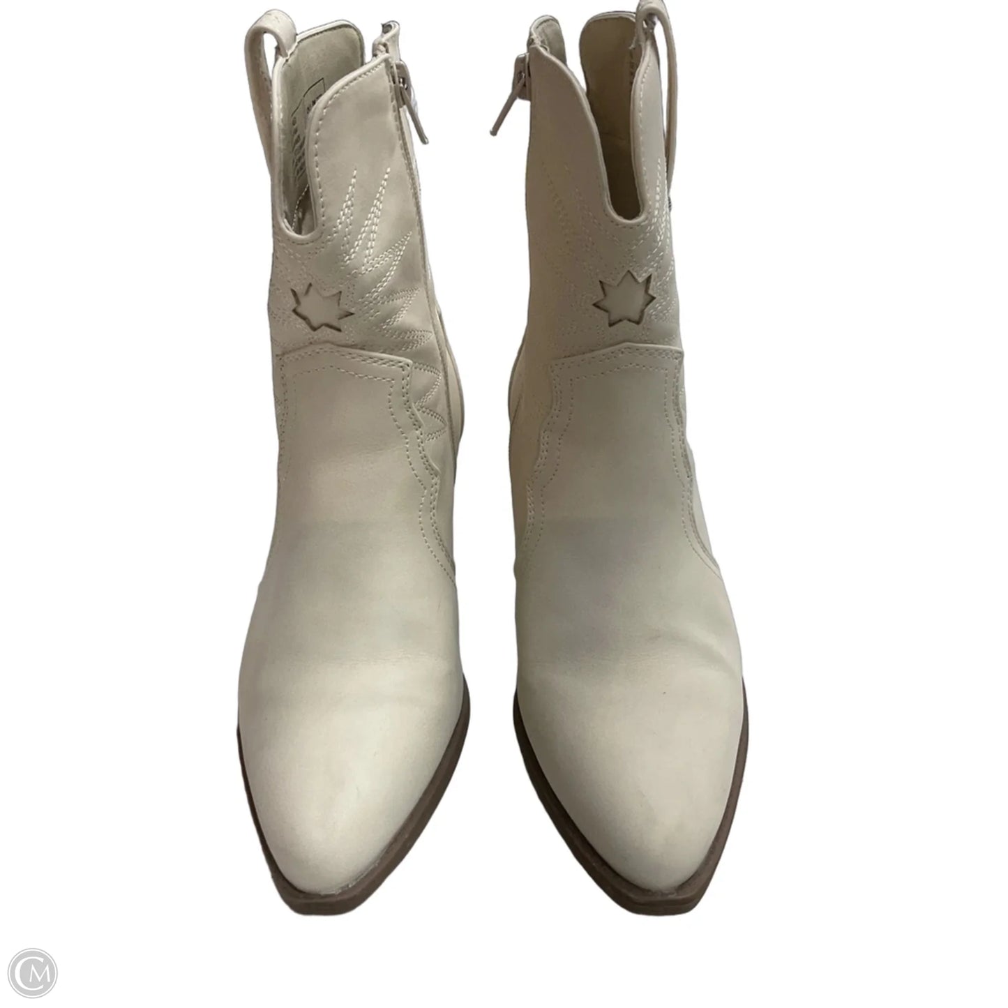 Boots Western By So In Cream, Size: 6.5
