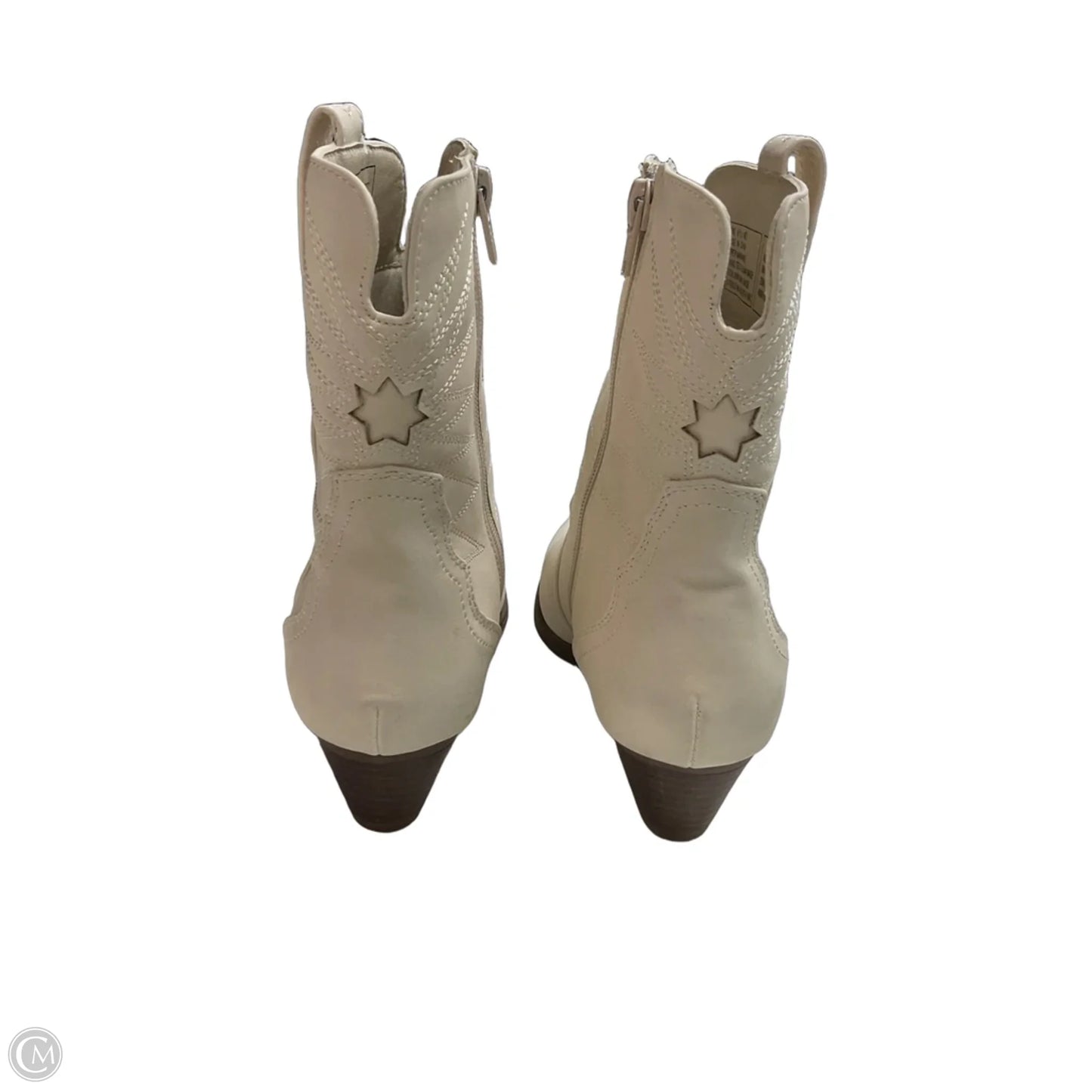 Boots Western By So In Cream, Size: 6.5
