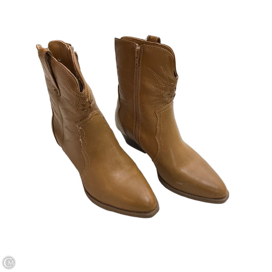 Boots Western By So In Tan, Size: 8