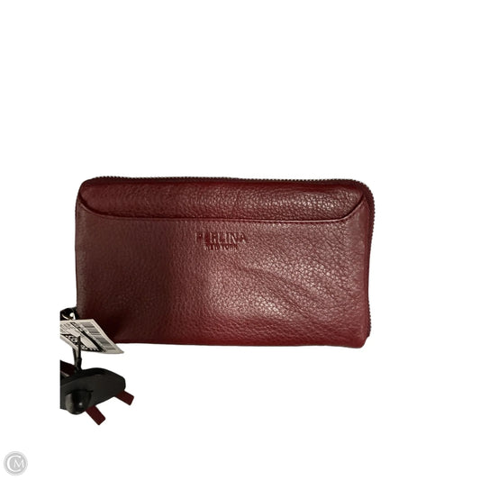 Wallet Leather By Perlina, Size: Medium