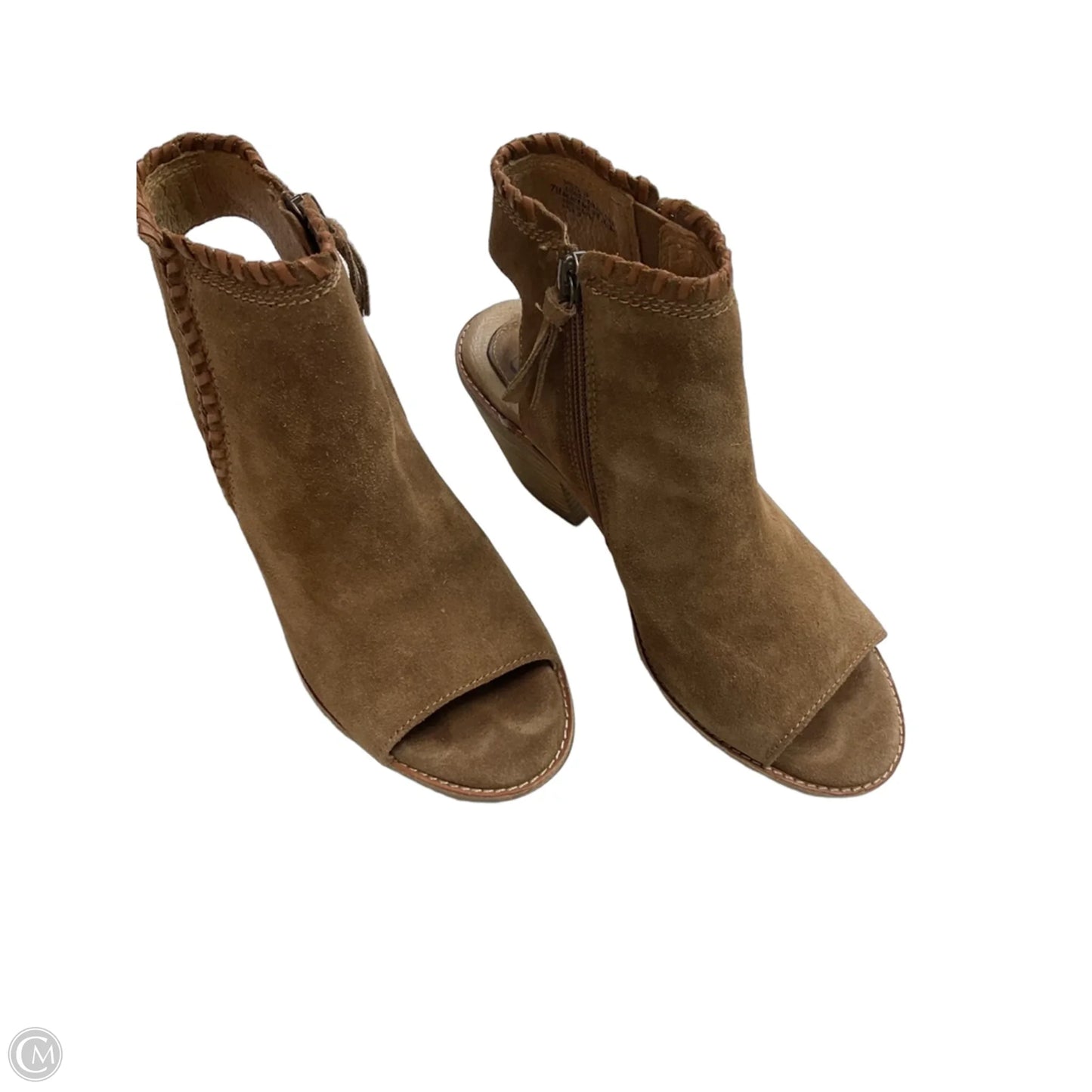 Sandals Heels Block By Sofft In Brown, Size: 7