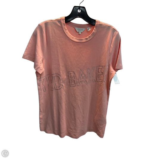 Top Short Sleeve By Ted Baker In Pink, Size: S
