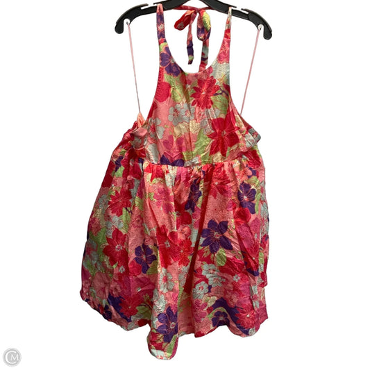 Dress Party Short By Free People In Floral Print, Size: Xl