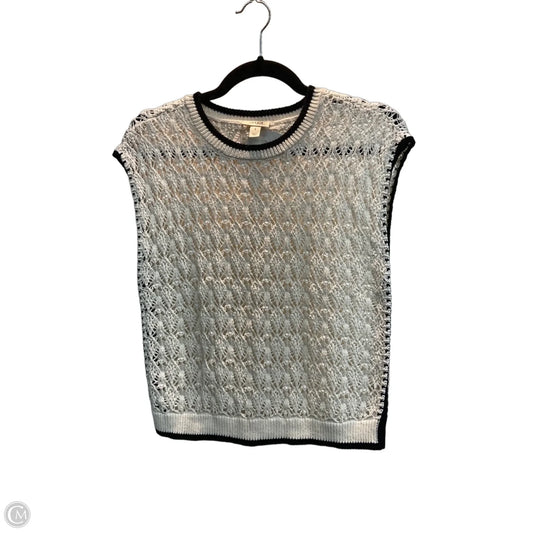Top Sleeveless By Ana In Black & Cream, Size: S