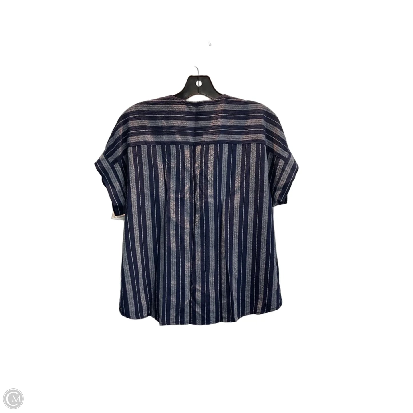 Top Short Sleeve By Banana Republic In Blue, Size: S