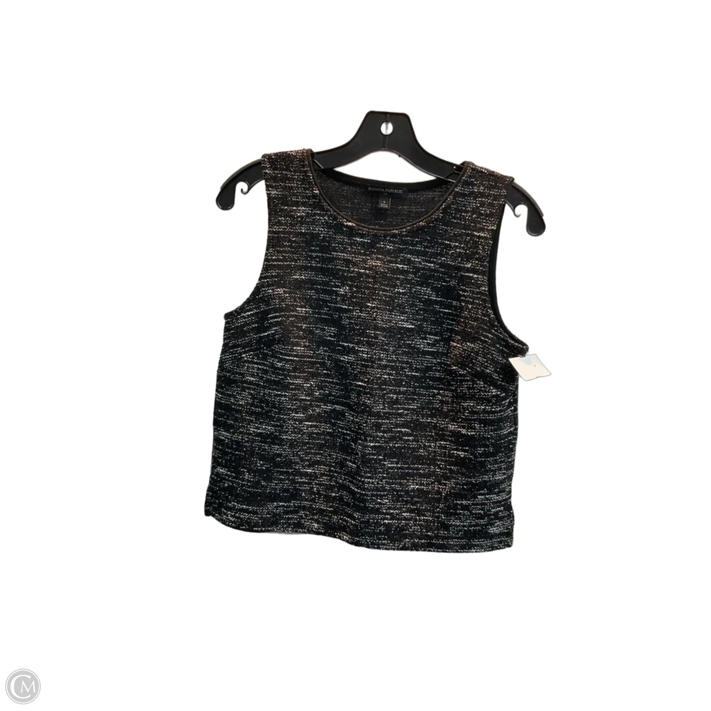 Top Sleeveless By Banana Republic In Black, Size: S