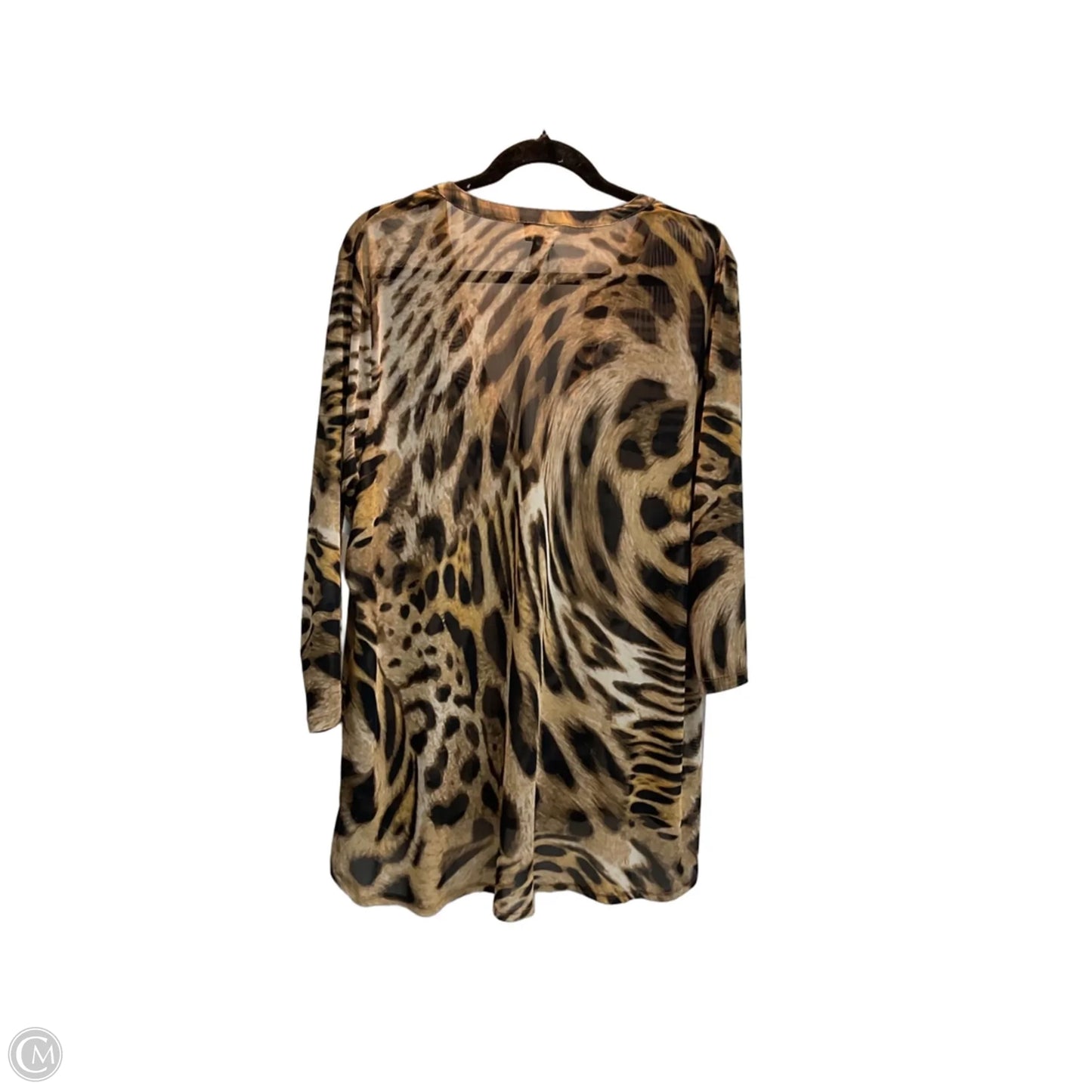 Top Long Sleeve By Chicos In Animal Print, Size: Xl