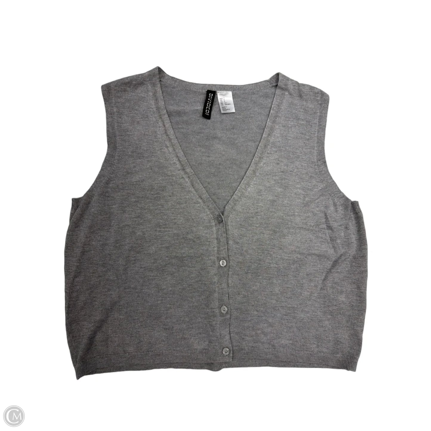 Top Sleeveless By Divided In Grey, Size: S