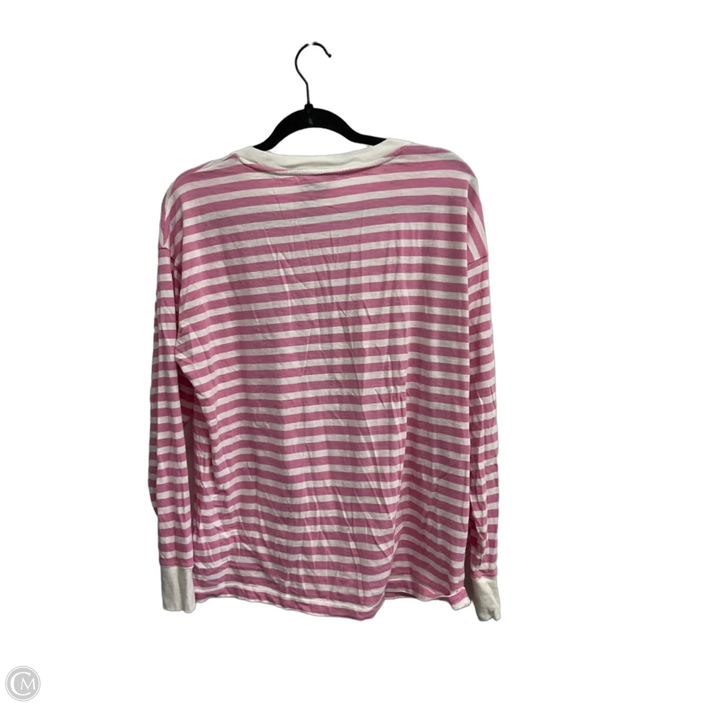 Top Long Sleeve Basic By J. Crew In Striped Pattern, Size: L
