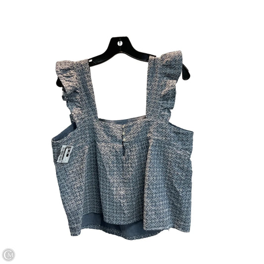 Top Sleeveless By Gap In Blue, Size: M