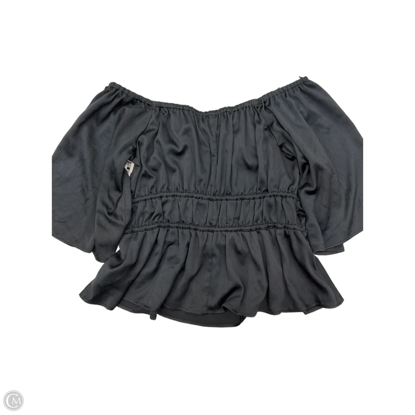 Blouse Short Sleeve By Sofia By Sofia Vergara In Black, Size: M