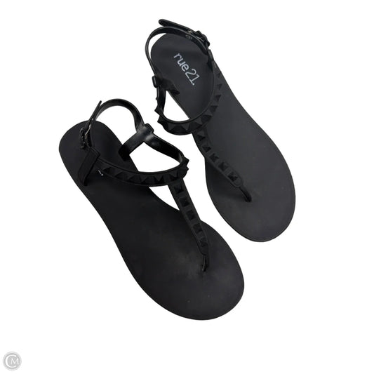 Sandals Flats By Rue 21 In Black, Size: 8