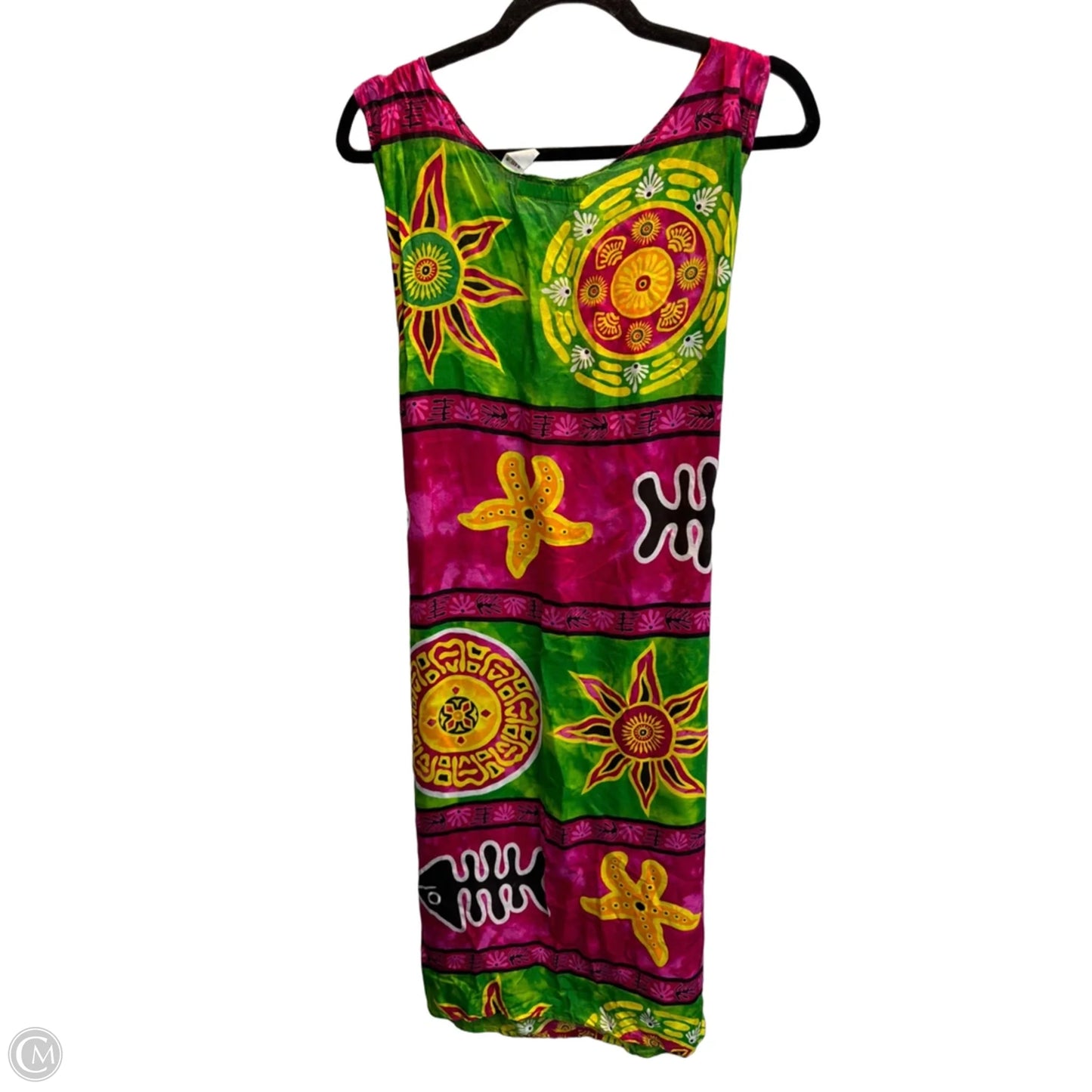 Dress Casual Midi By Clothes Mentor In Tropical Print, Size: Xxl