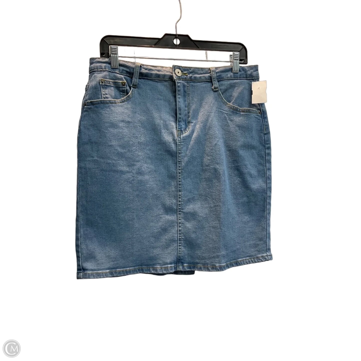 Skirt Mini & Short By Clothes Mentor In Blue Denim, Size: 12