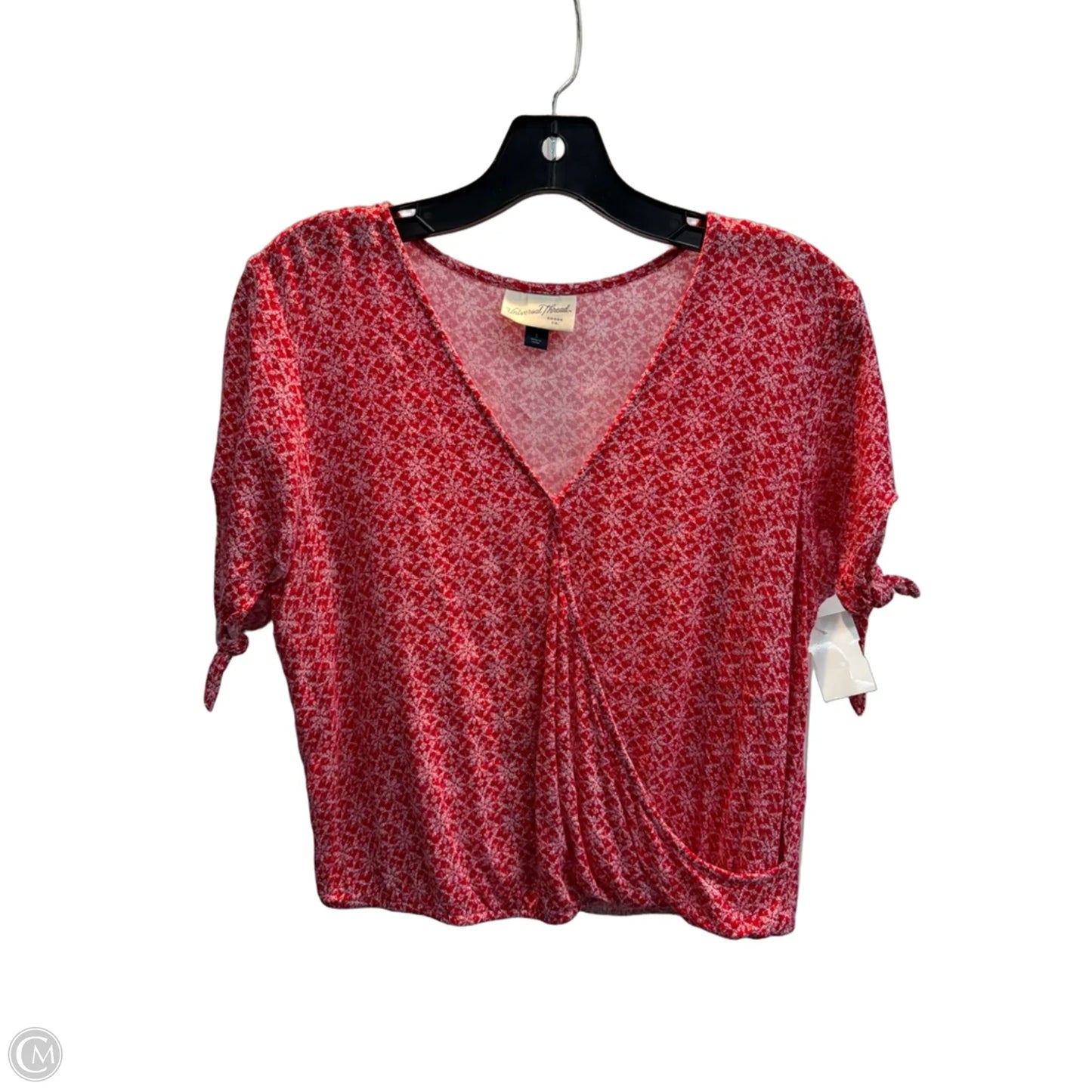Top Short Sleeve By Universal Thread In Red, Size: S