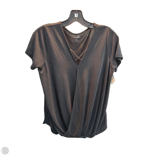 Top Short Sleeve By Alya In Black, Size: M