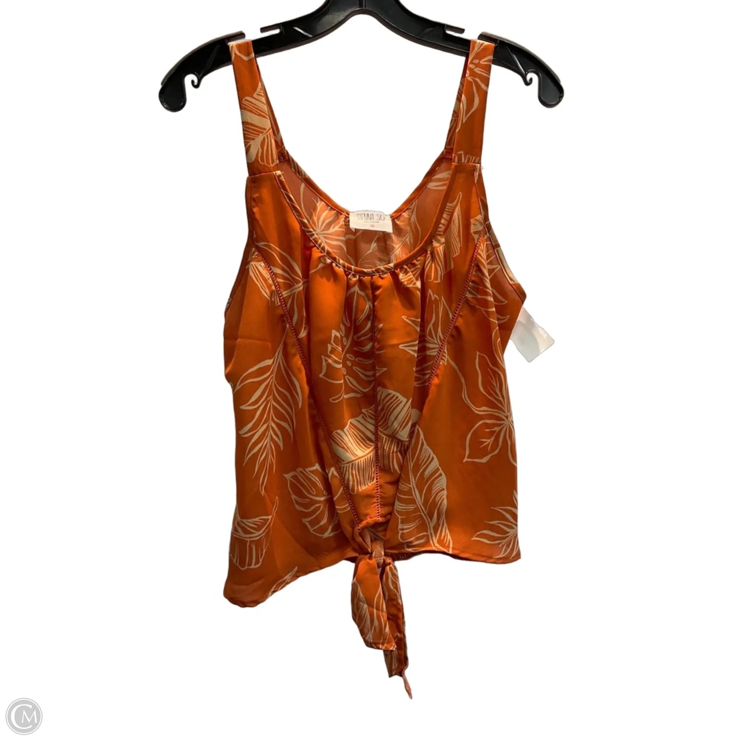 Top Sleeveless By Sienna Sky In Orange, Size: M