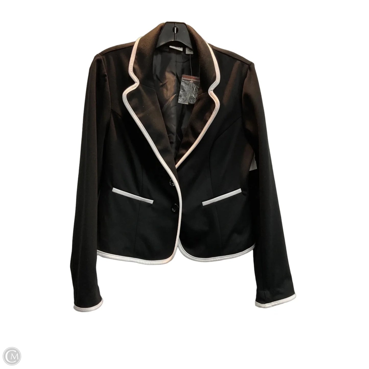 Blazer By Cato In Black & White, Size: M