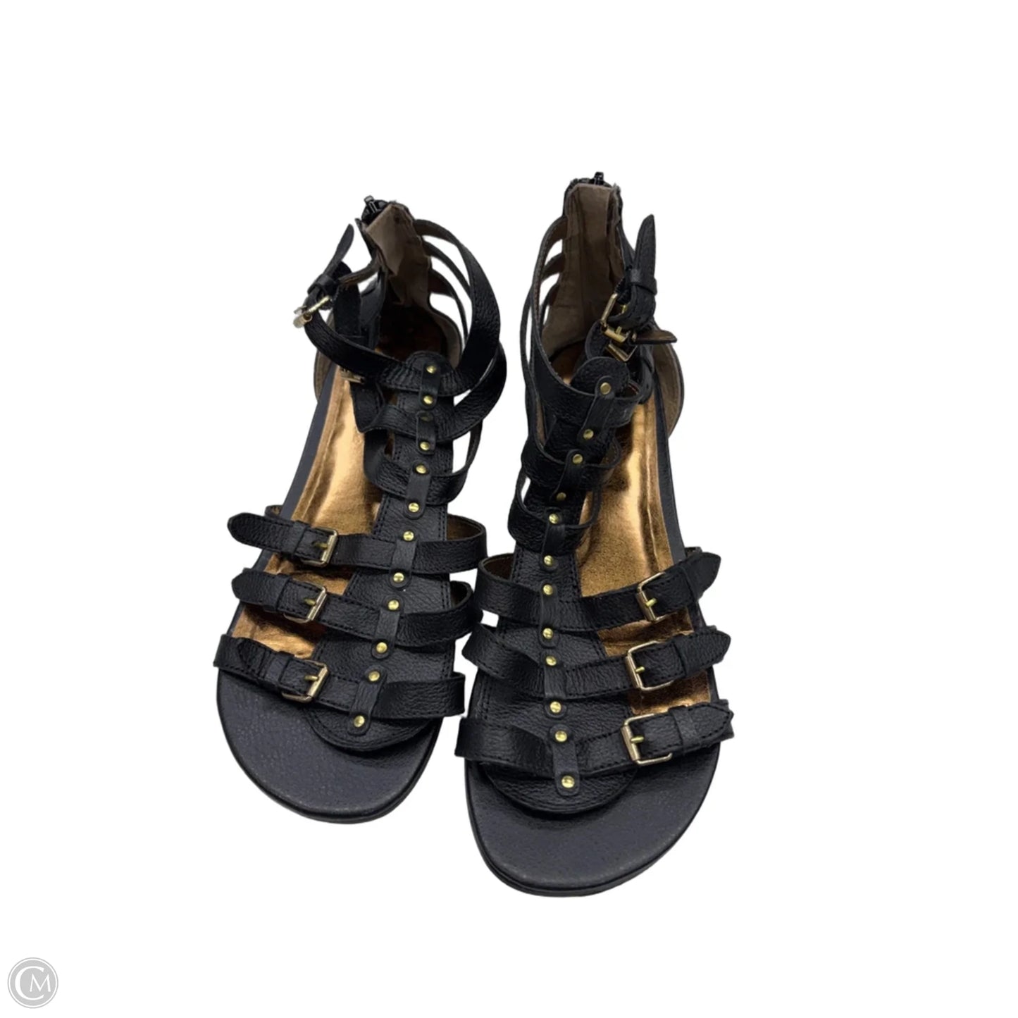 Sandals Flats By Bakers Shoes In Black, Size: 8.5