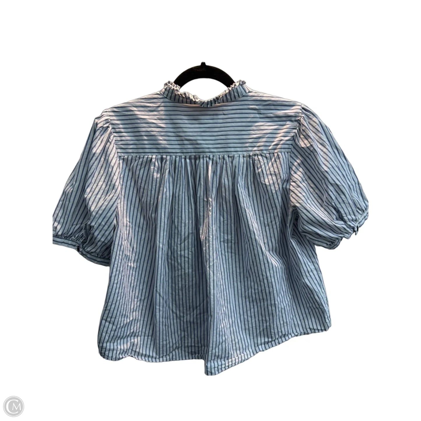 Top Short Sleeve By Philosophy In Striped Pattern, Size: L