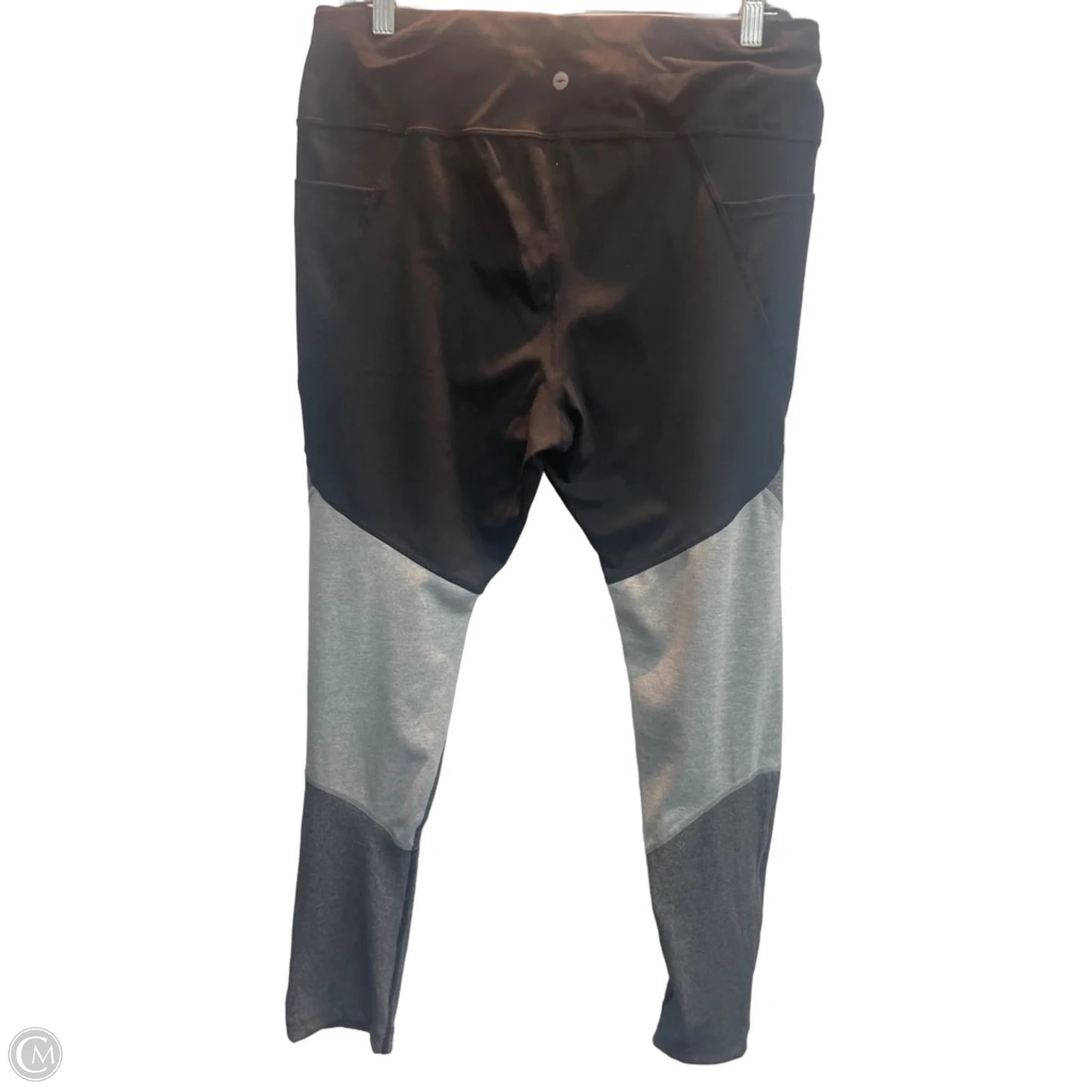 Athletic Leggings By Avia In Black & Grey, Size: Xl