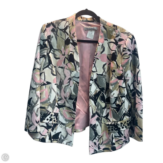 Blazer By Kasper In Floral Print, Size: L