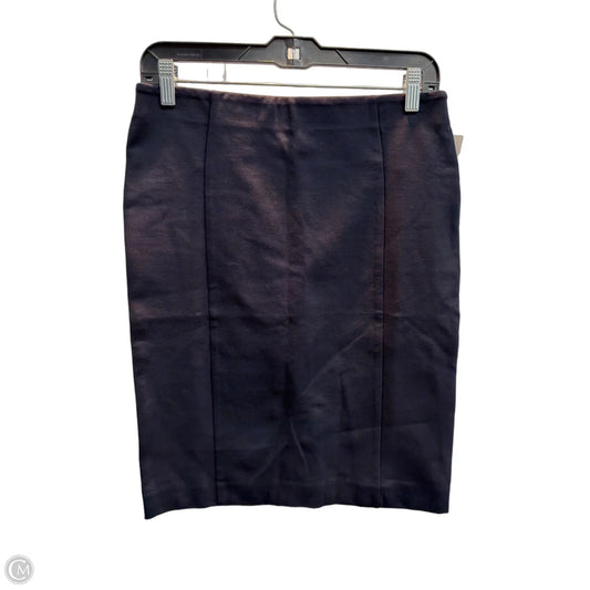 Skirt Midi By Ann Taylor In Navy, Size: 6p