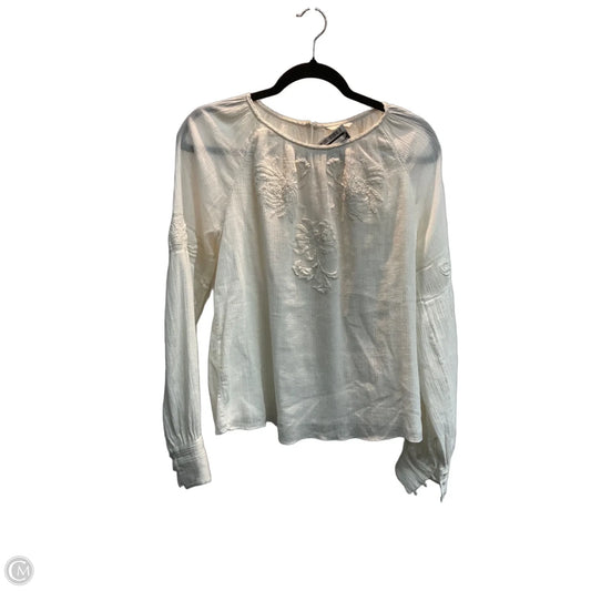 Top Long Sleeve By Joie In Cream, Size: M