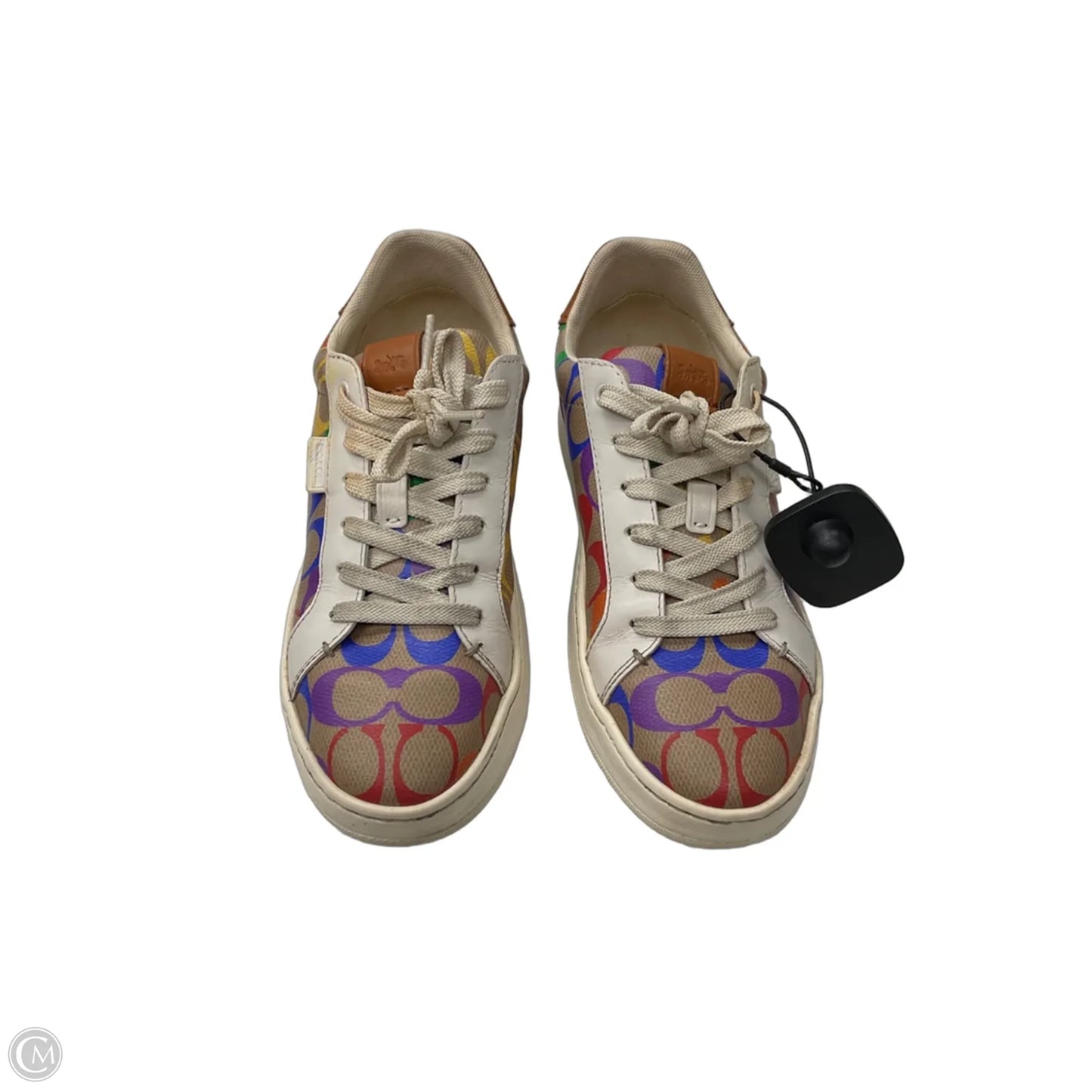 Shoes Designer By Coach In Rainbow Print, Size: 6.5