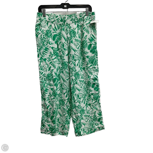 Pants Linen By Nicole Miller In Floral Print, Size: 8