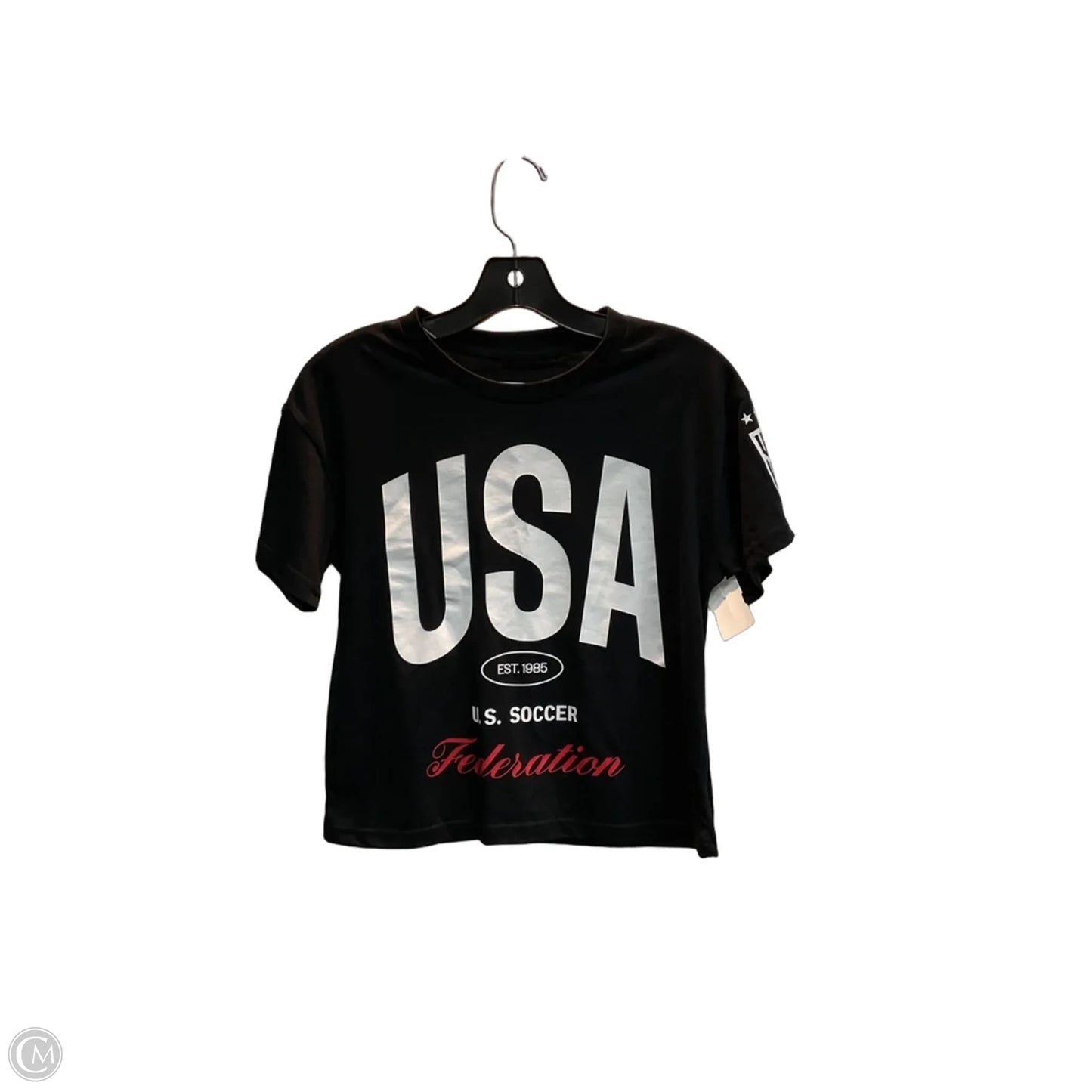 Top Short Sleeve Basic By Clothes Mentor In Black, Size: Xs