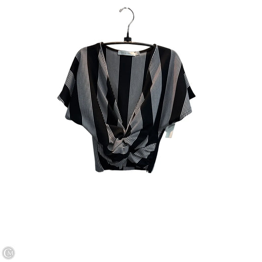 Blouse Short Sleeve By Bishop + Young In Striped Pattern, Size: S