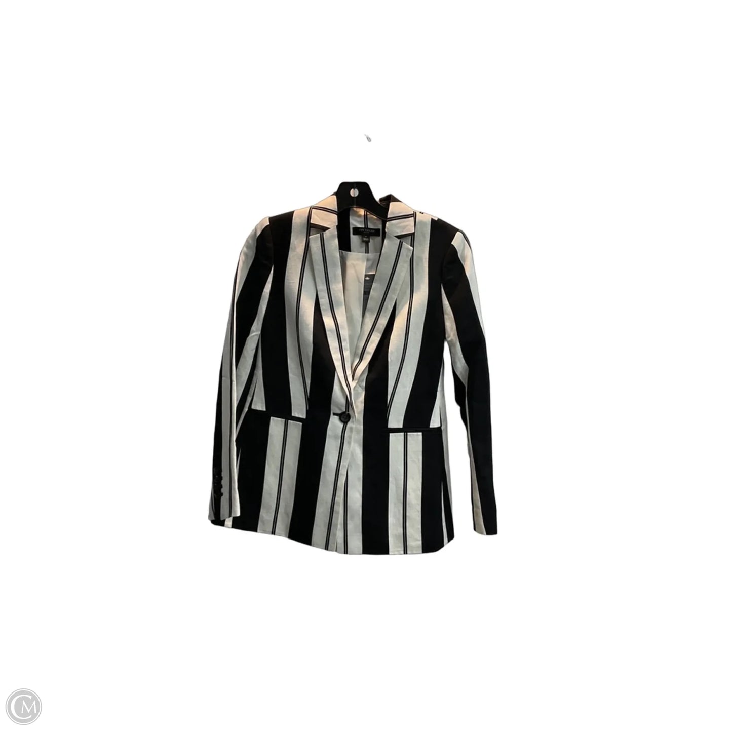 Blazer By Ann Taylor In Black & Cream, Size: Xsp