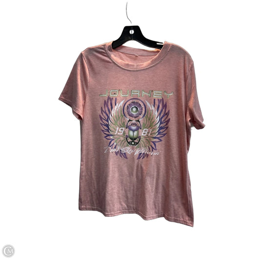 Top Short Sleeve Basic By Clothes Mentor In Multi-colored, Size: M