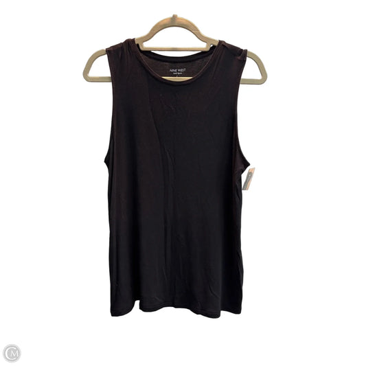Top Sleeveless Basic By Nine West In Black, Size: L