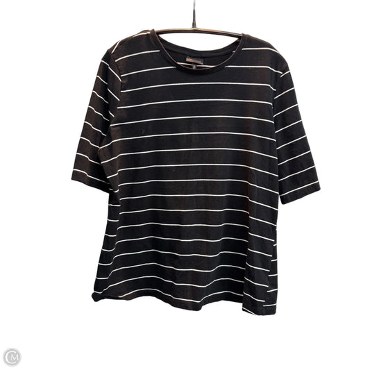 Top Short Sleeve Basic By Who What Wear In Striped Pattern, Size: Xl