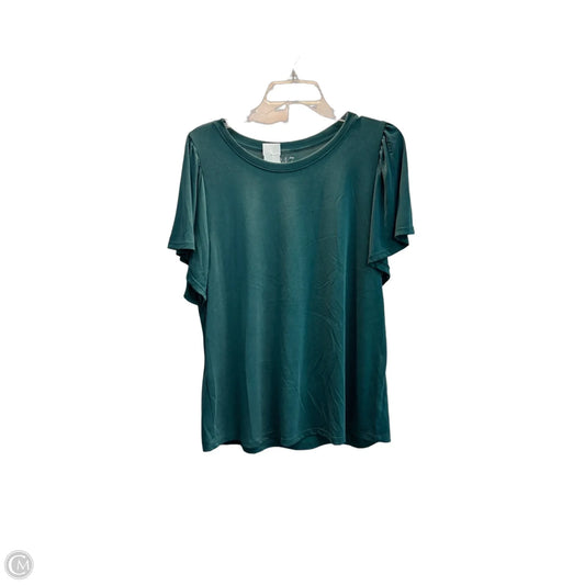 Top Short Sleeve By Maurices In Green, Size: L