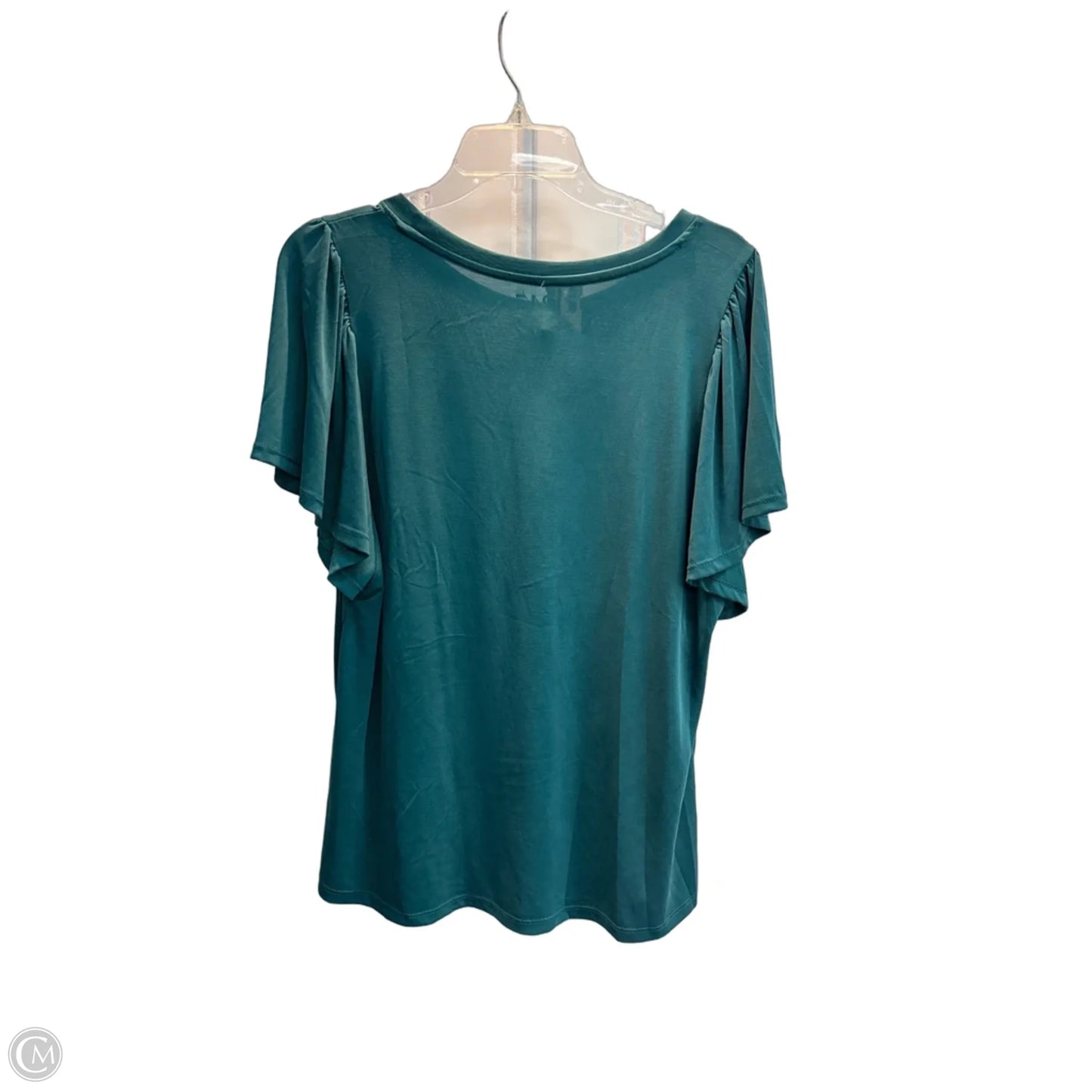 Top Short Sleeve By Maurices In Green, Size: L