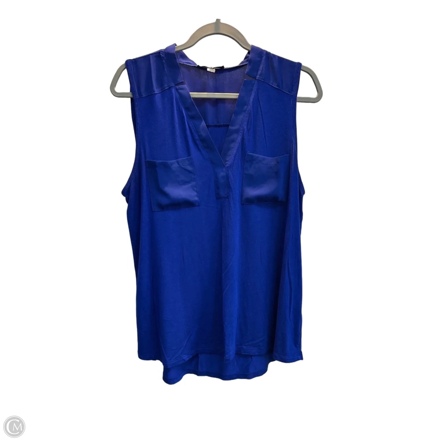 Top Sleeveless By Cable And Gauge In Blue, Size: L